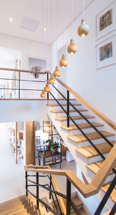 Staircase in a luxury home